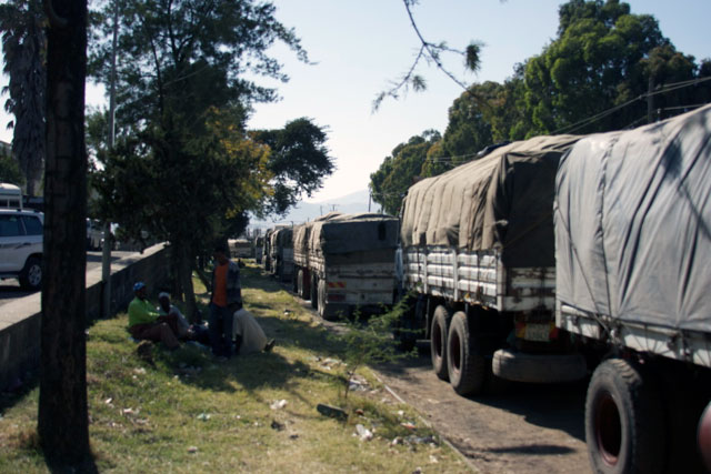 Camions chargés