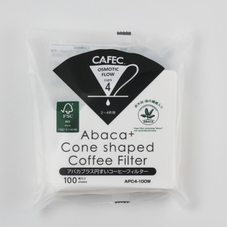 100 filter Abaca+ for Hario V60 2-4 cups
